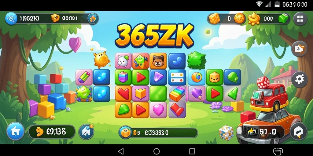 Screenshot gameplay 365ZK menampilkan puzzle yang menantang dan interaktif.