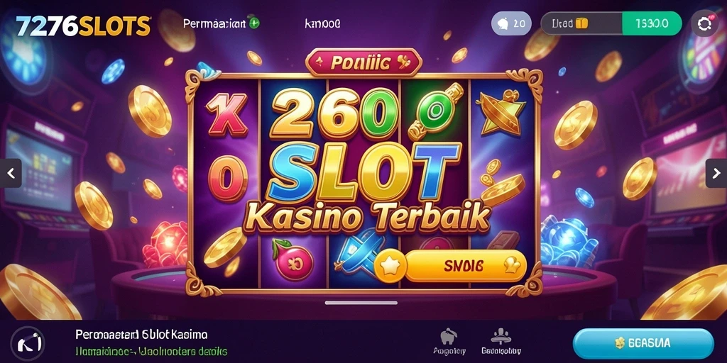 Tampilan gameplay 7276SLOTS yang mengasyikkan menampilkan slot yang penuh warna.