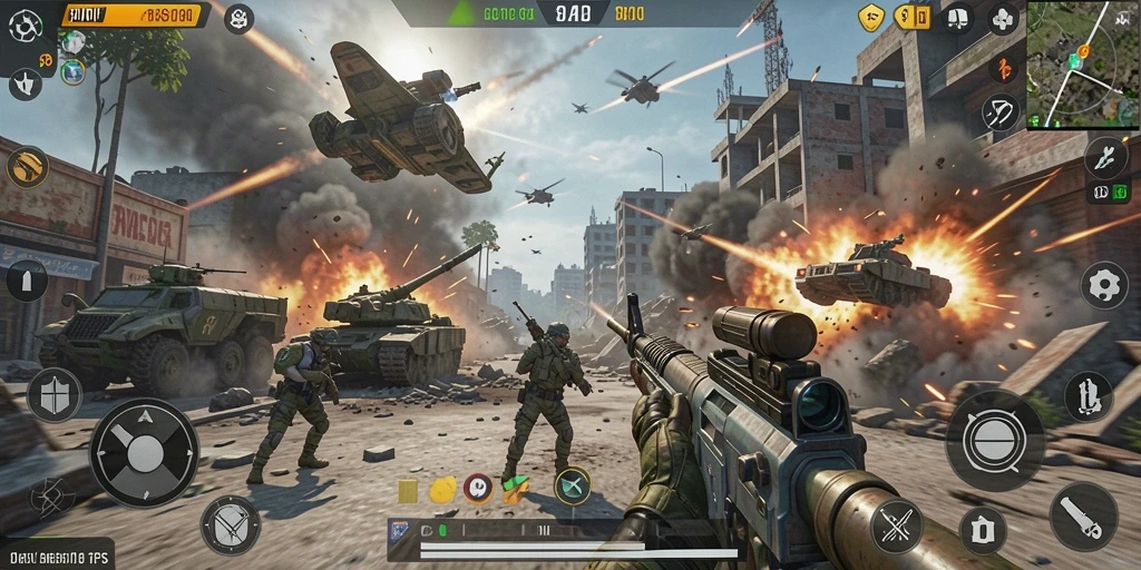 Tangkapan layar utama dari gameplay seru 8II di TPS.