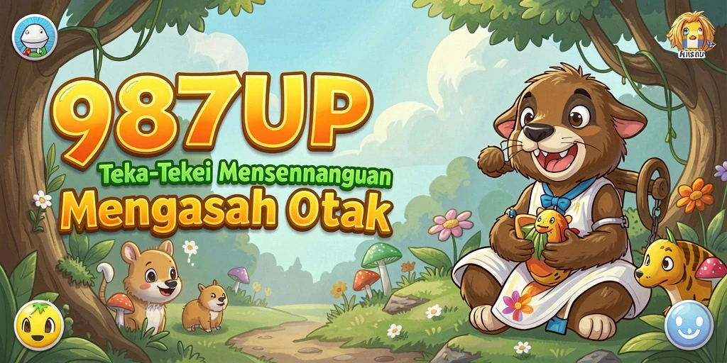 Screenshot utama 987UP menunjukkan gameplay teka-teki yang menarik.