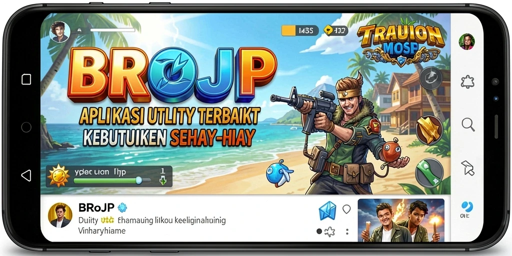 Tampilan antarmuka user-friendly dari BROJP, memudahkan pengelolaan tugas.