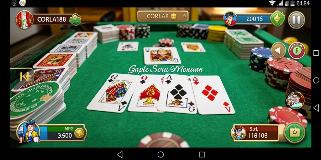 Tampilan gameplay Gaple yang menarik di CORLA188.