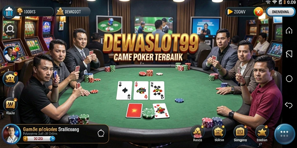 Tampilan gameplay DEWASLOT99 yang mengasyikkan saat bermain Poker.