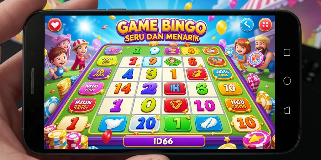 Gameplay seru ID66 dalam permainan Bingo.