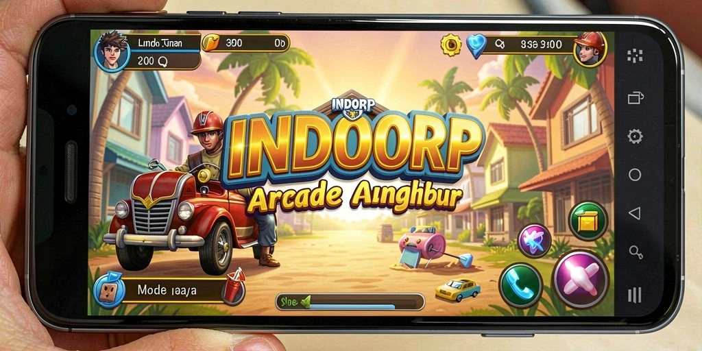 Tampilan gameplay menarik dari INDORP dalam aksi Arcade.