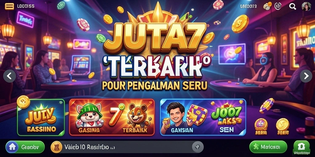 Tampilan menarik saat bermain Kasino di JUTA7.