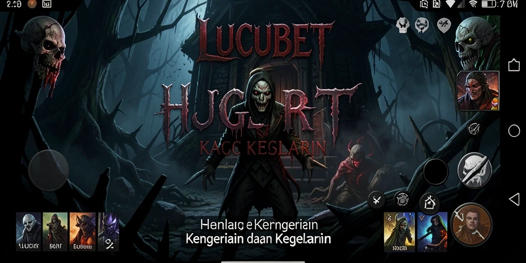 Screeenshot LUCUBET menampilkan suasana kegelapan yang mencekam.