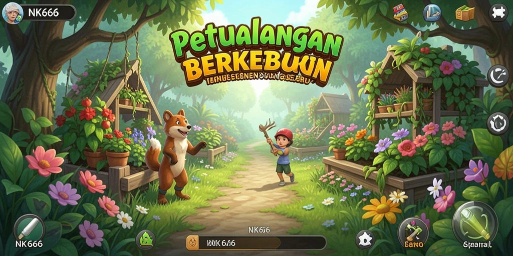 Tampilan gameplay NK666 yang menarik saat bertani.