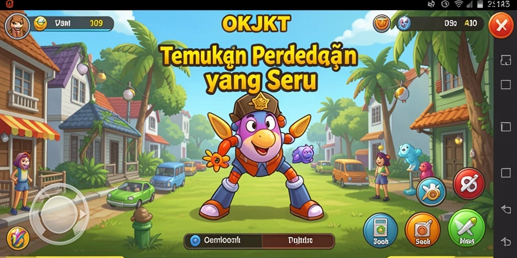 Tampilan gameplay seru dan menegangkan dalam OKJKT.