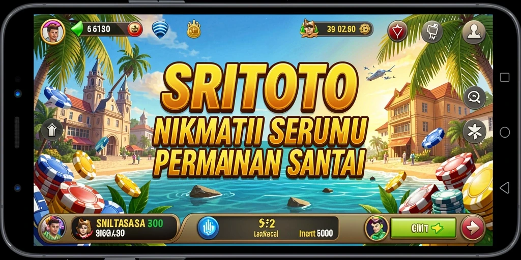 Tampilan gameplay SRITOTO yang menarik dan cerah.