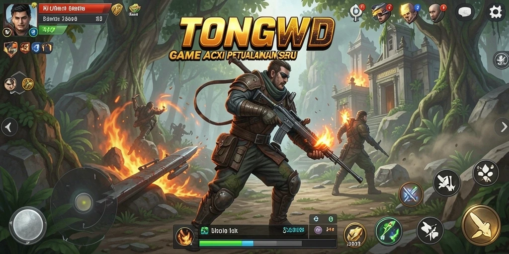 Screenshot gameplay TONGWD menunjukkan aksi memukau dalam permainan.