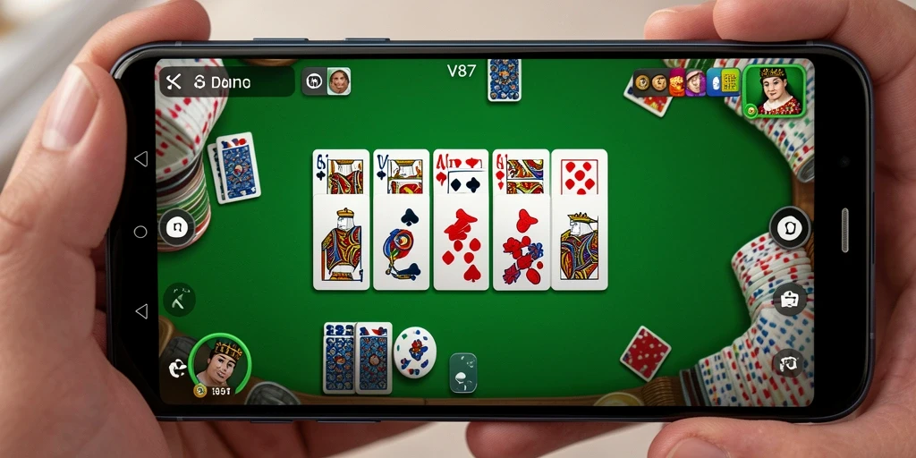 Tampilan gameplay seru dan interaktif dari V87