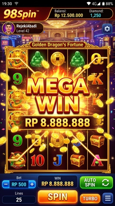 Proses pengunduhan aplikasi 98spin sangat cepat dan efisien.